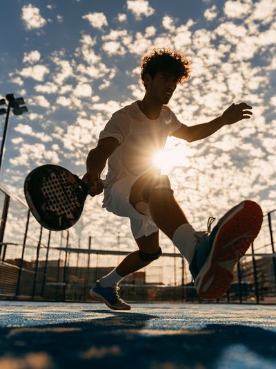 Padel Action Photography Poster.