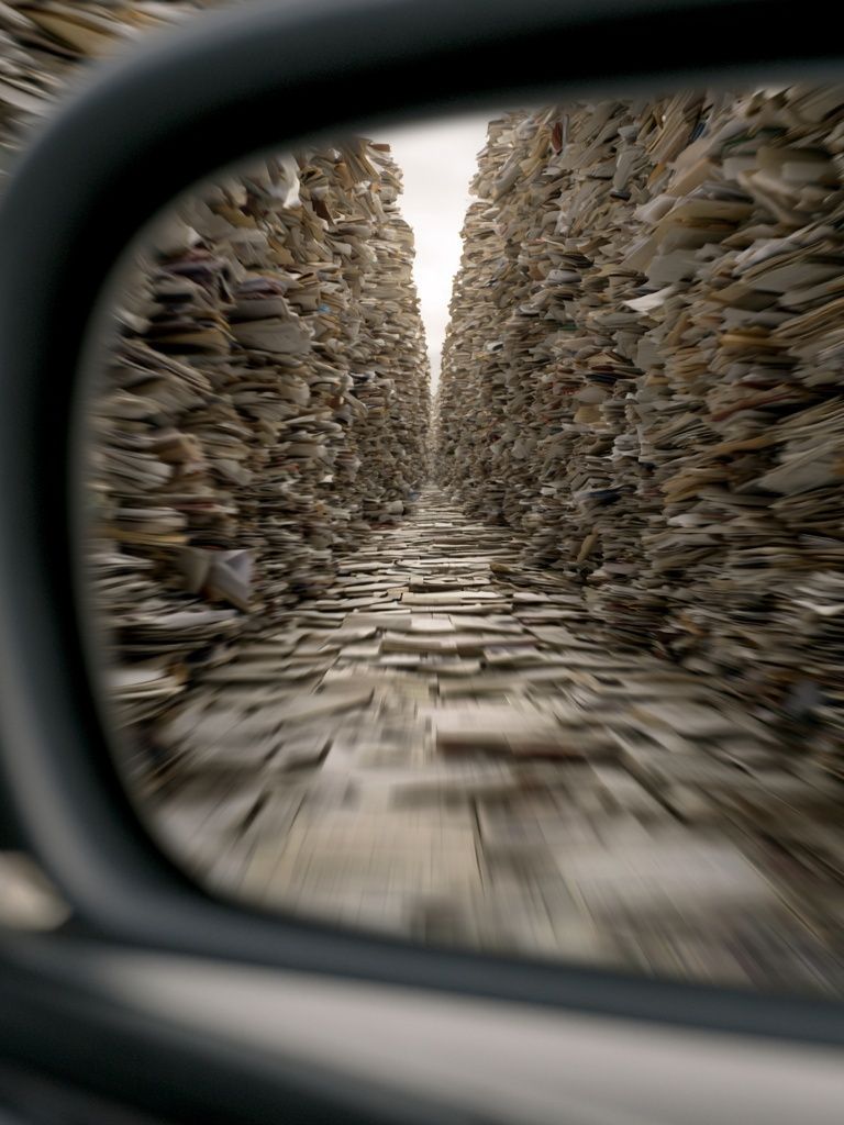 Paper Corridor Photography Poster. poster detail