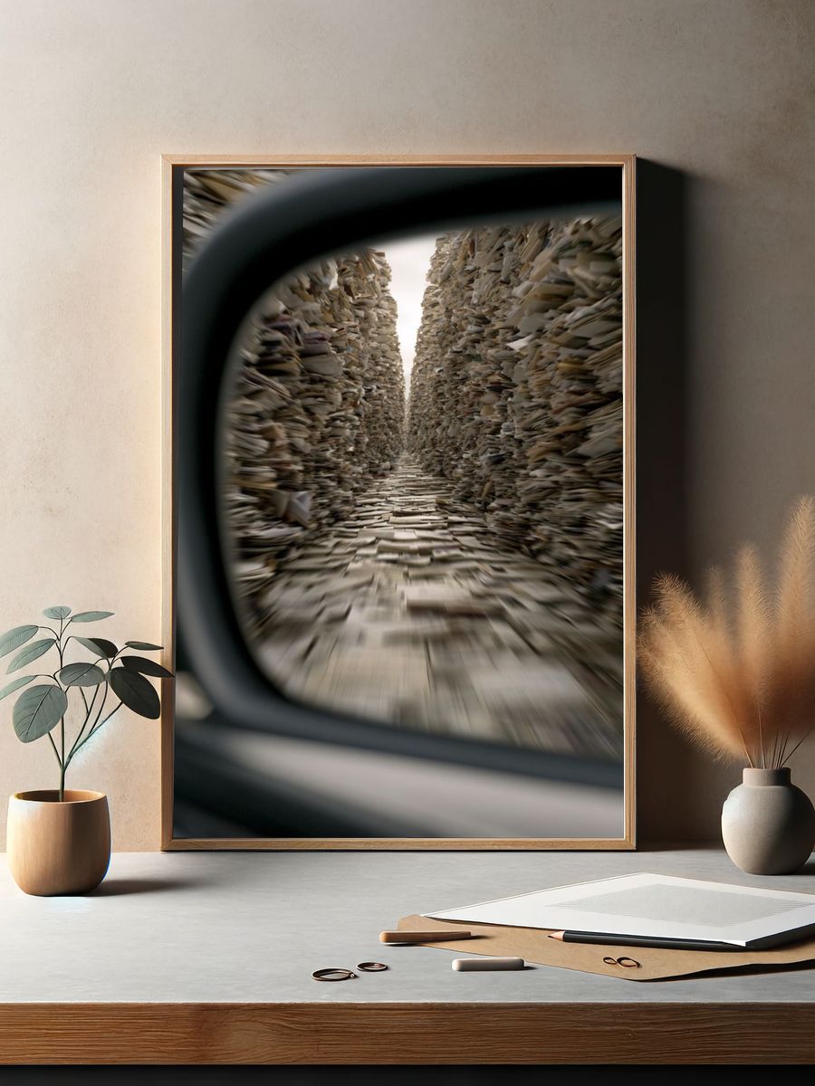 Paper Corridor Photography Poster. — room view 2