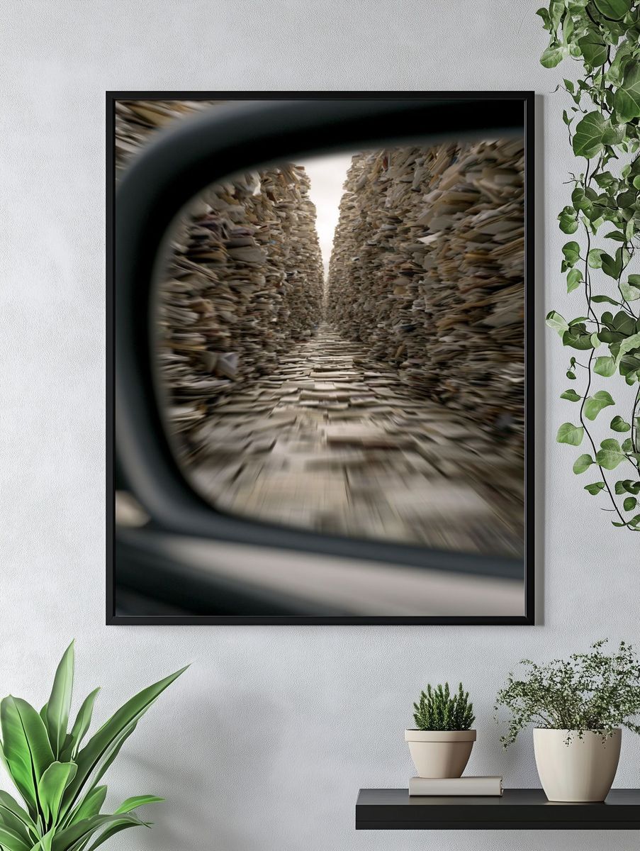 Paper Corridor Photography Poster. — room view 4
