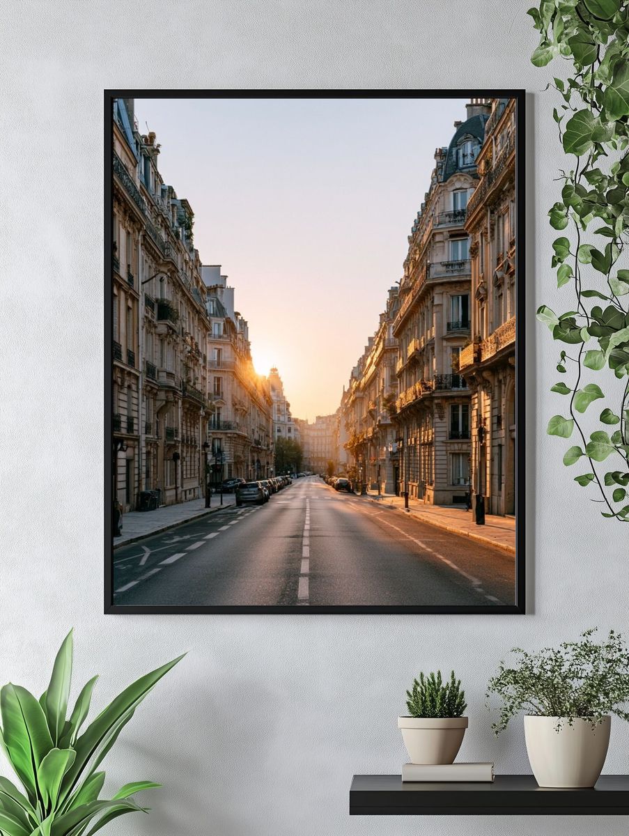 Paris Sunrise Street Photography Poster. — room view 4