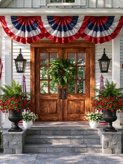 Patriotic Front Porch Photography Poster.