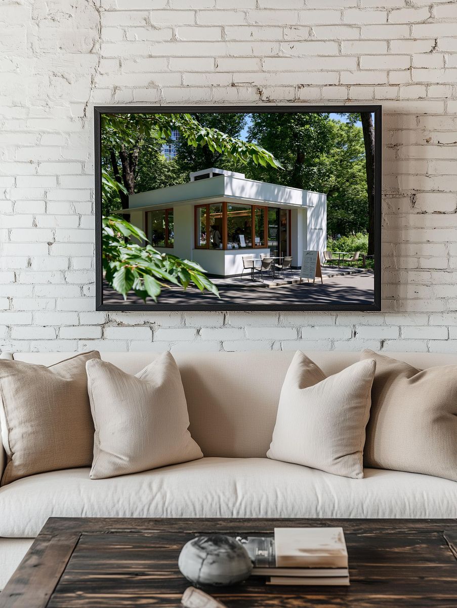 Modern Park Pavilion Photography Poster. room preview