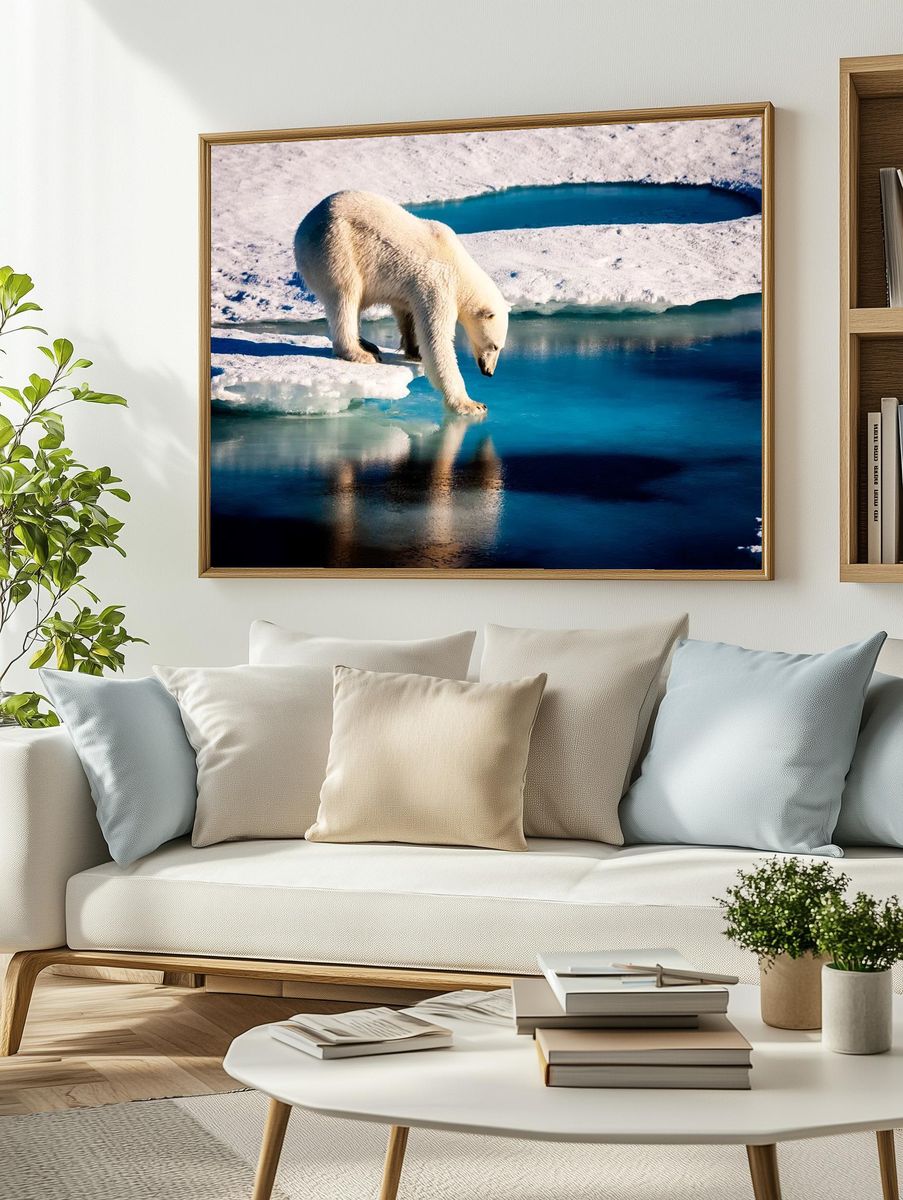 Polar bear Arctic. Original NASA. — room view 2