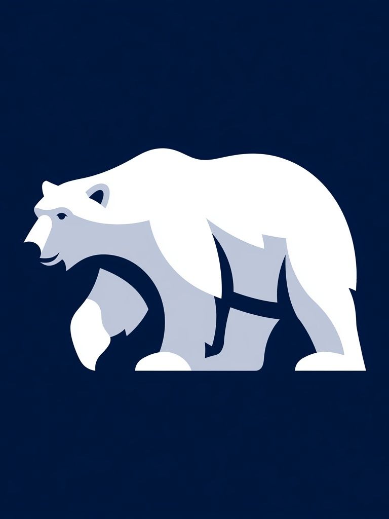 Polar Bear Minimalist Poster. poster — animals art