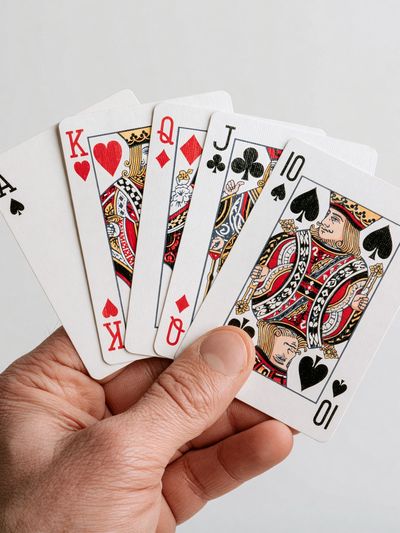 Playing Cards Hand Photography Poster. poster
