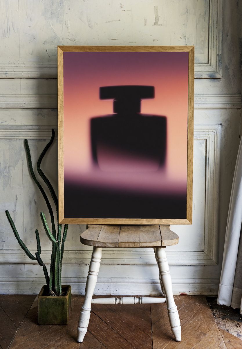 Abstract Perfume Bottle Poster. room preview