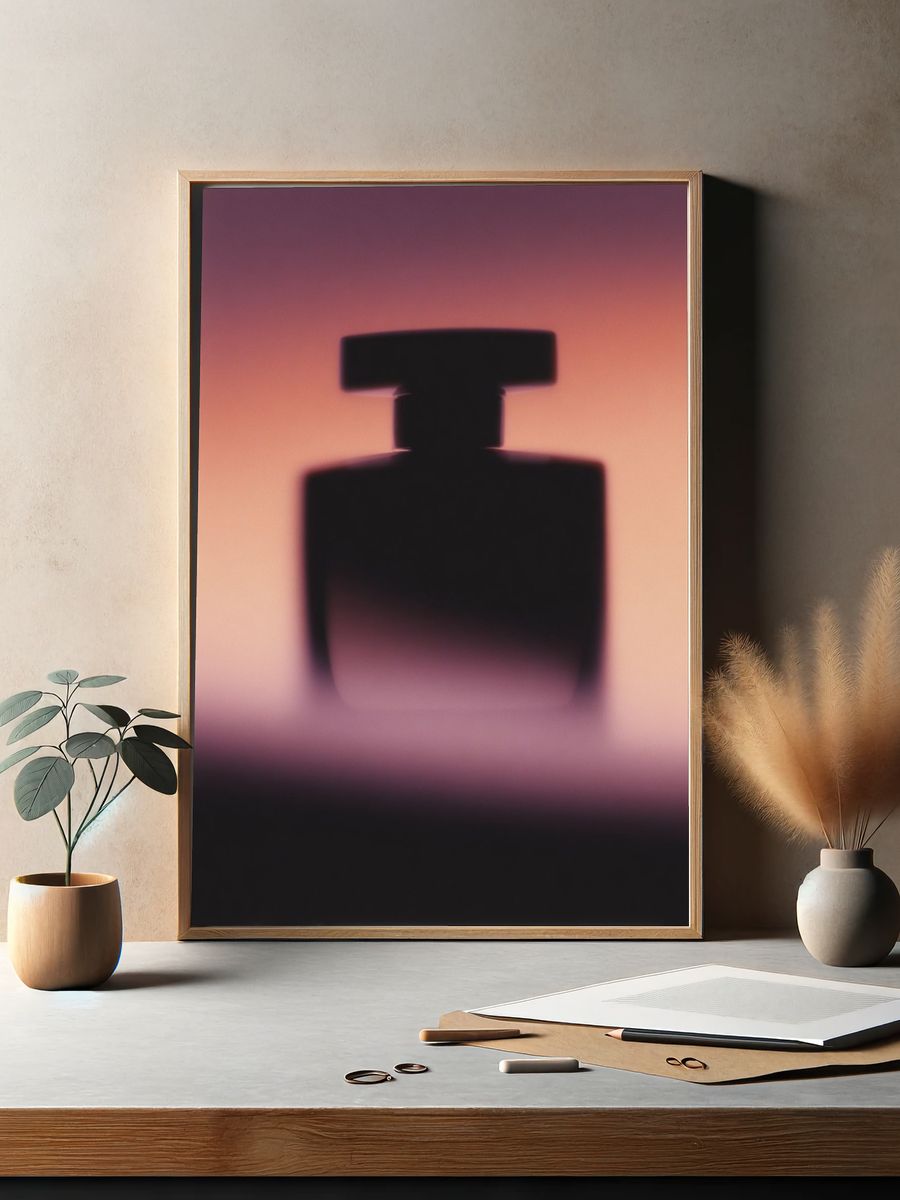 Abstract Perfume Bottle Poster. — room view 2