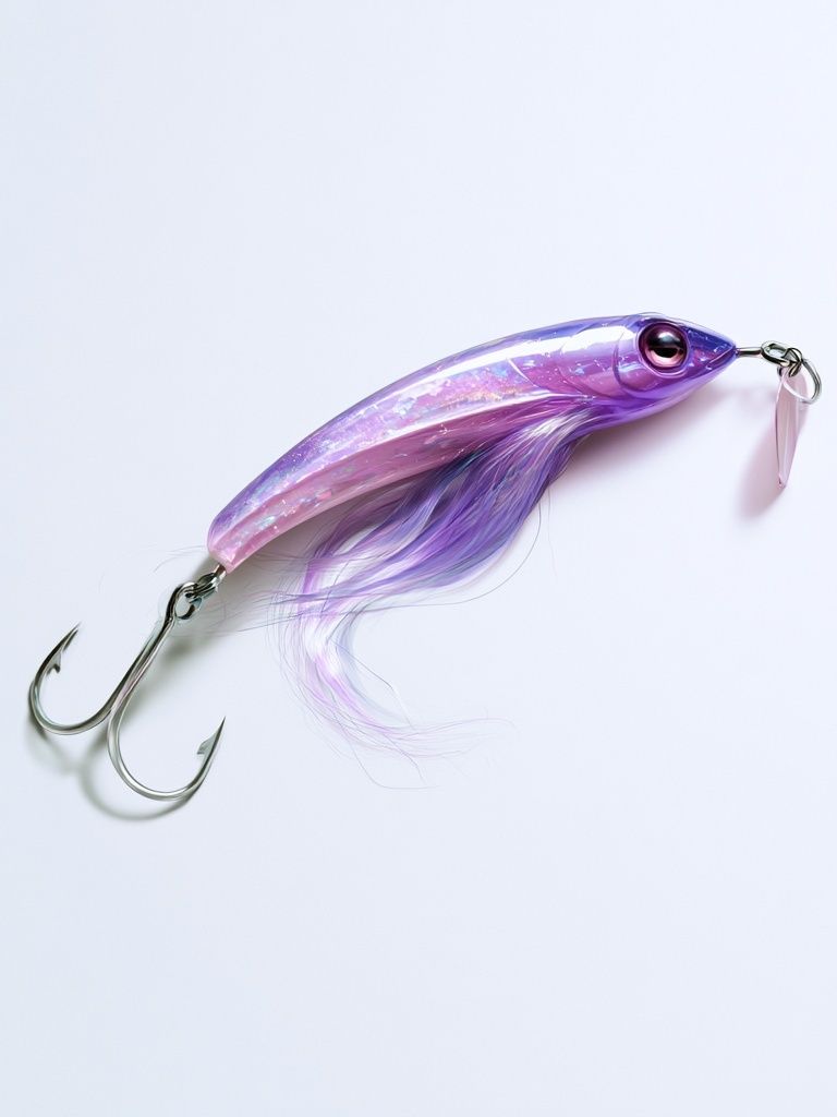 Purple Fishing Lure Photography Poster. poster — photography art