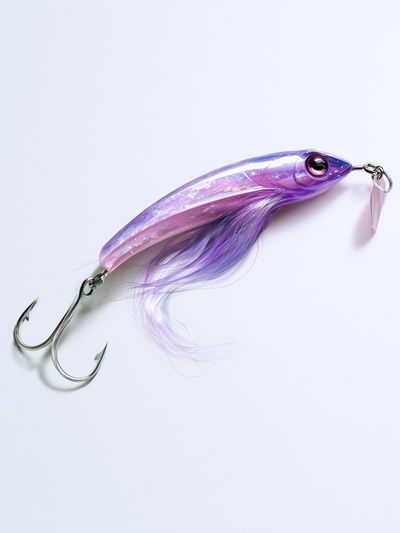 Purple Fishing Lure Photography Poster.