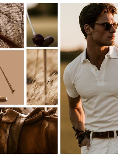 Polo Player Portrait Photography Poster.