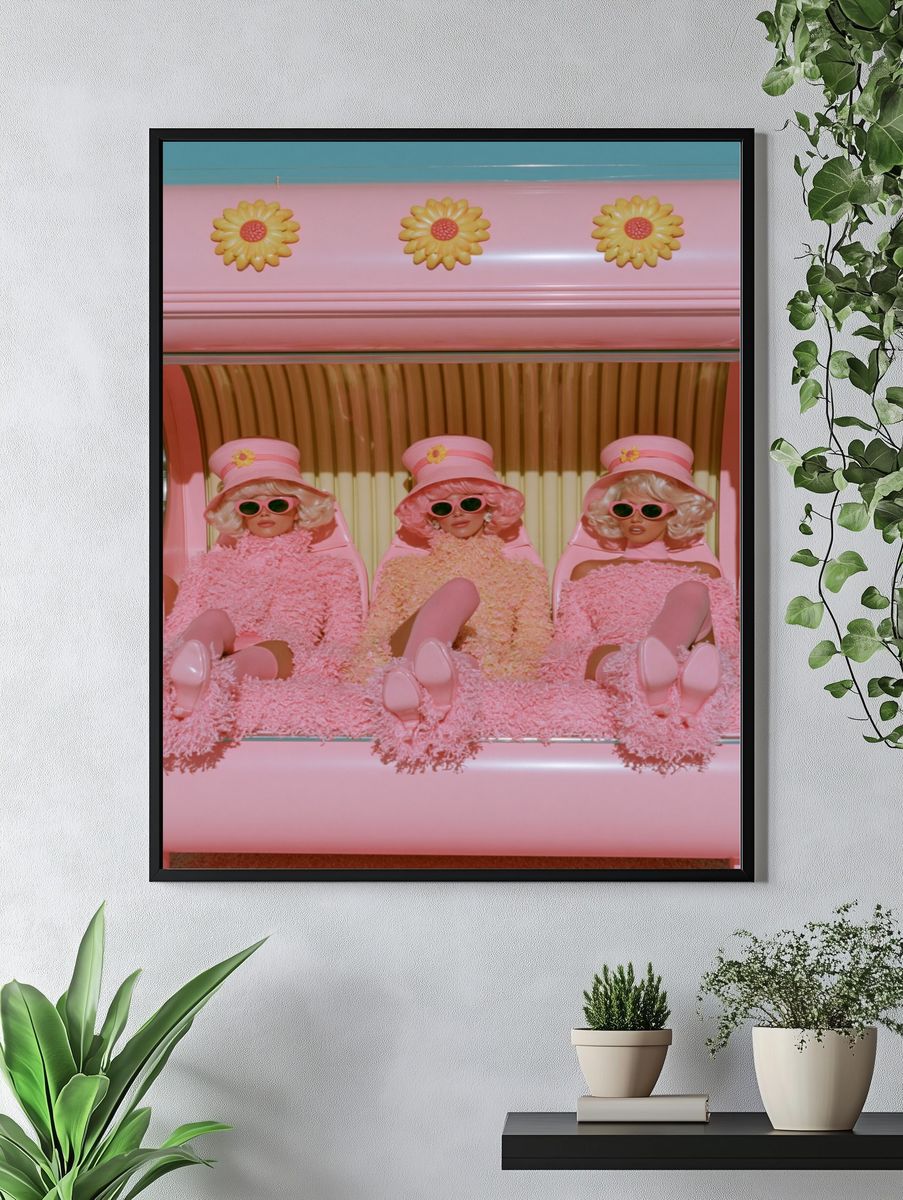 Pink Pop Fashion Photography Poster. — room view 4