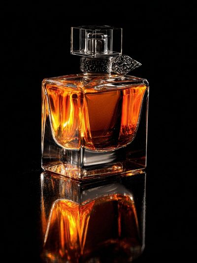 Elegant Perfume Bottle — Photography Print. poster