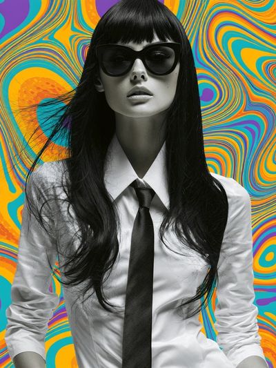 Pop Art Fashion Portrait Poster.