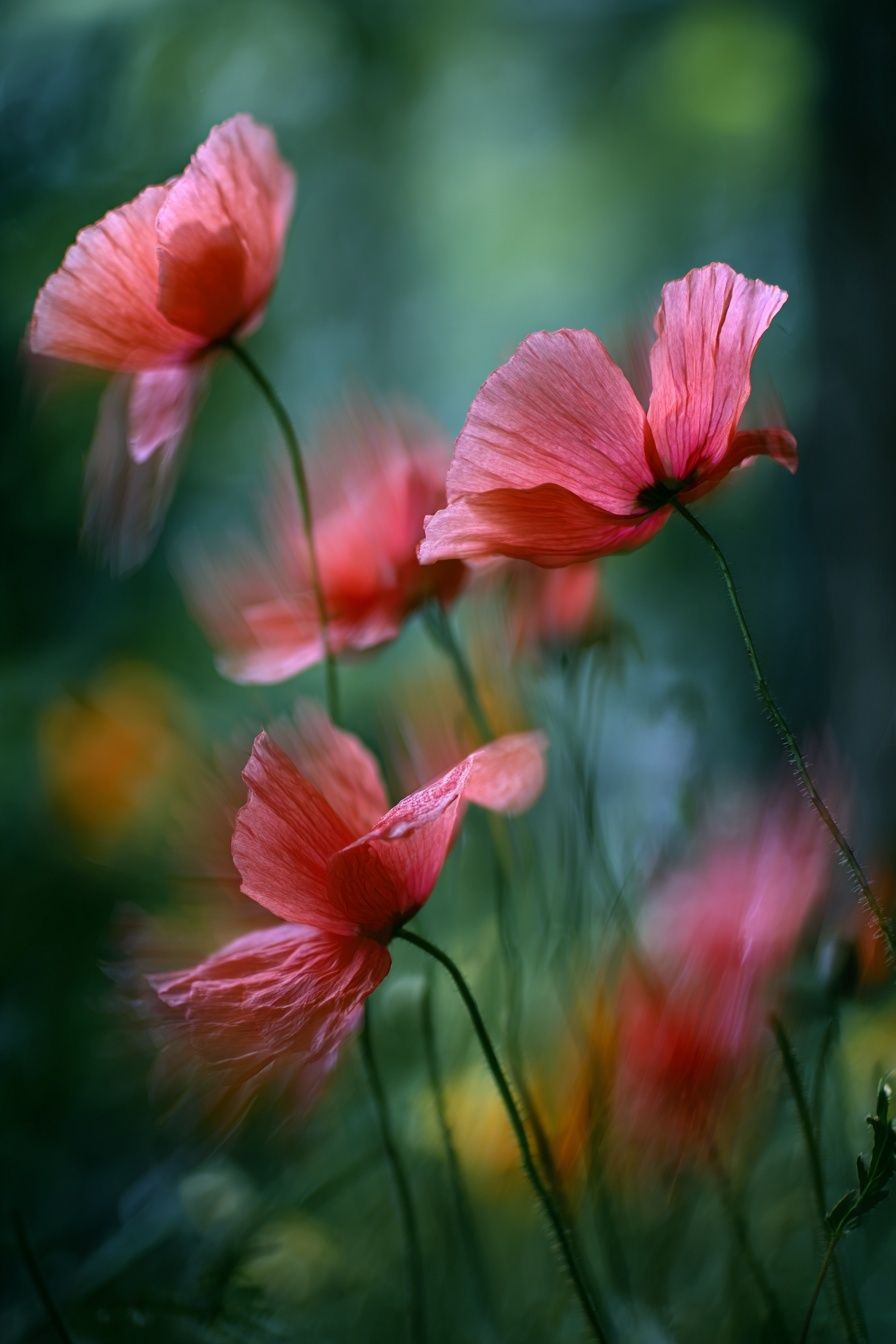 Pink Poppy Flowers — Photography Print. poster detail