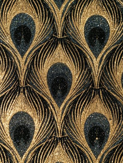 Peacock Feather Pattern Print. poster