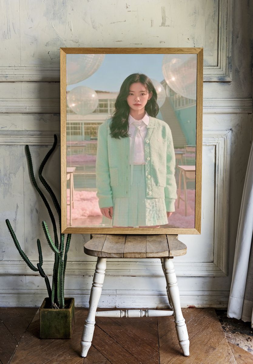 Pastel Fashion Portrait Poster. room preview