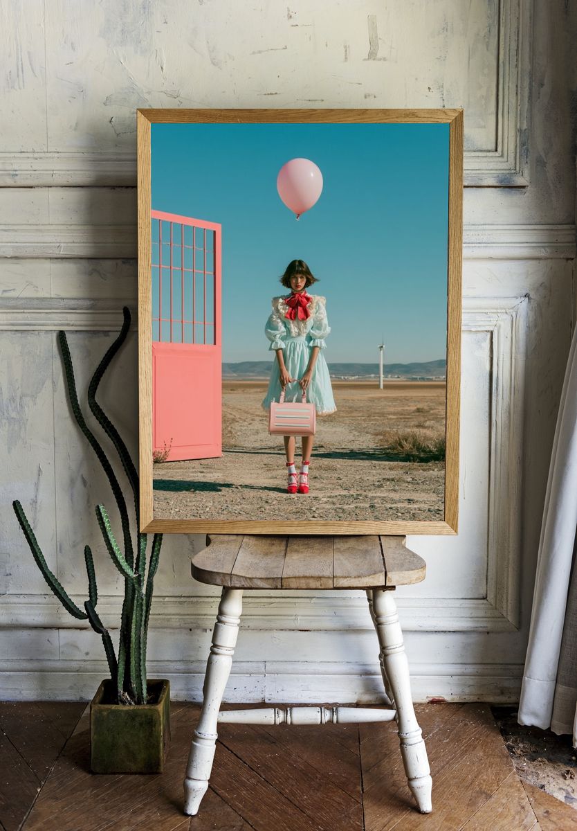 Pastel Fashion Gate Portrait Poster. — room view 1