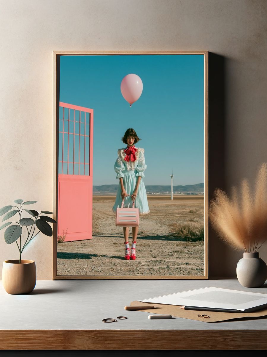 Pastel Fashion Gate Portrait Poster. — room view 2