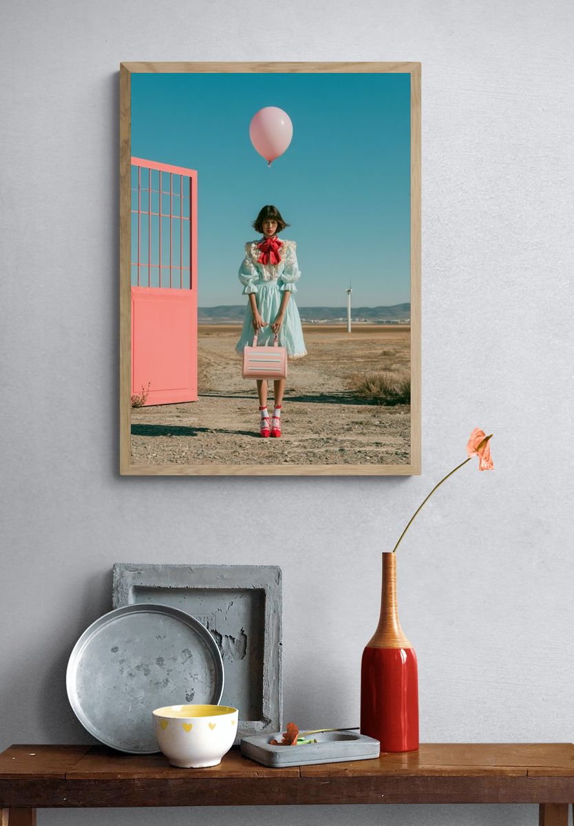 Pastel Fashion Gate Portrait Poster. — room view 3