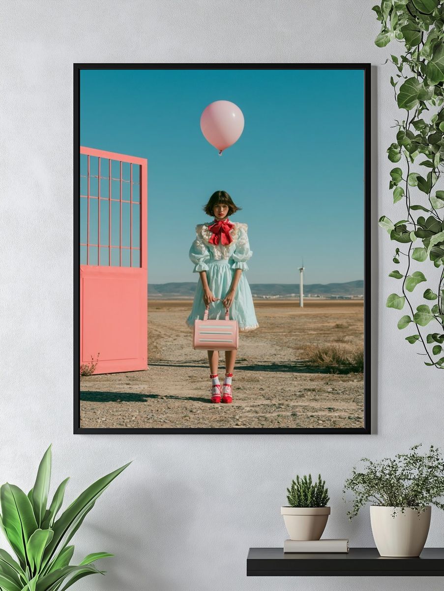 Pastel Fashion Gate Portrait Poster. — room view 4