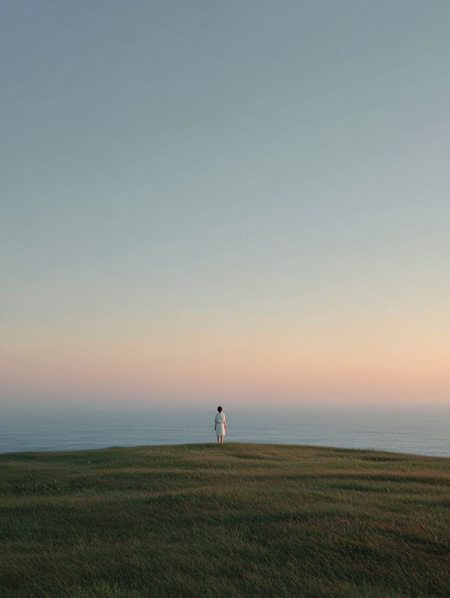 Solitary Figure at Dusk — Photography Print. poster — photography art