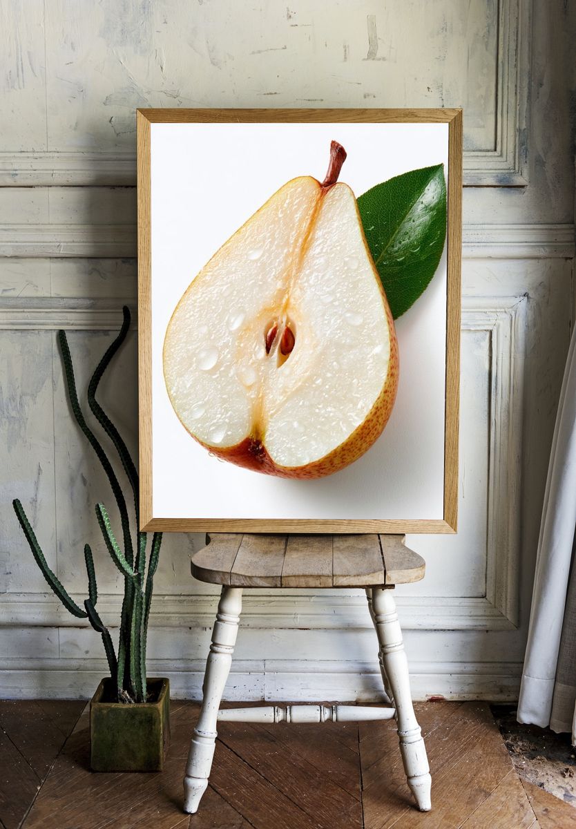 Pear Still Life Food-Drink Poster. — room view 1