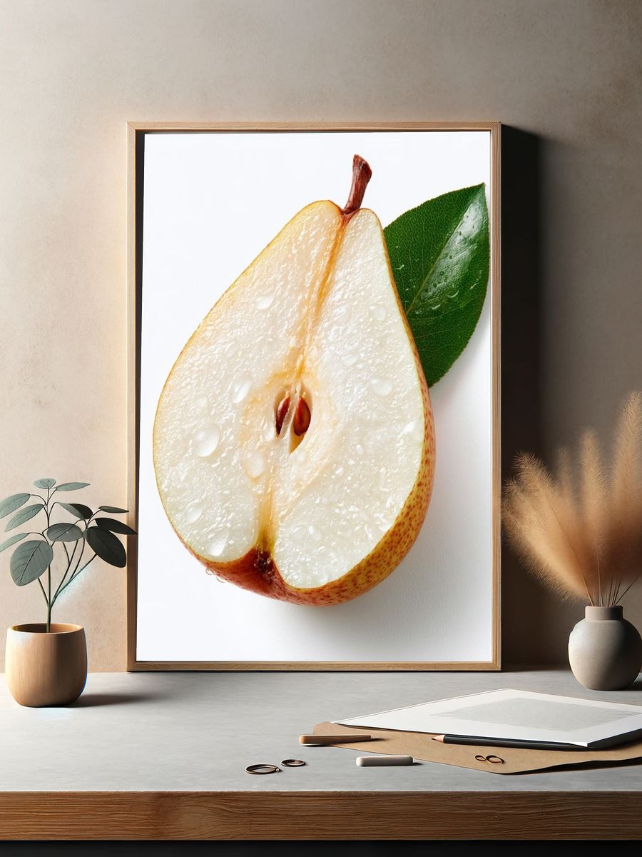 Pear Still Life Food-Drink Poster. — room view 2
