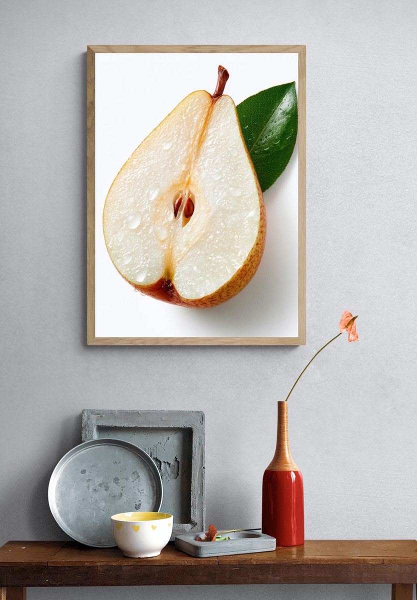 Pear Still Life Food-Drink Poster. — room view 3