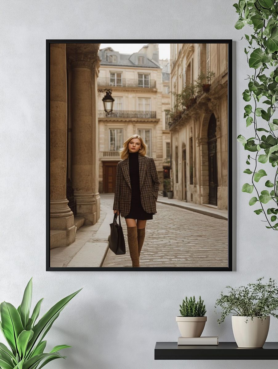 Paris Street Fashion Photography Poster. — room view 4