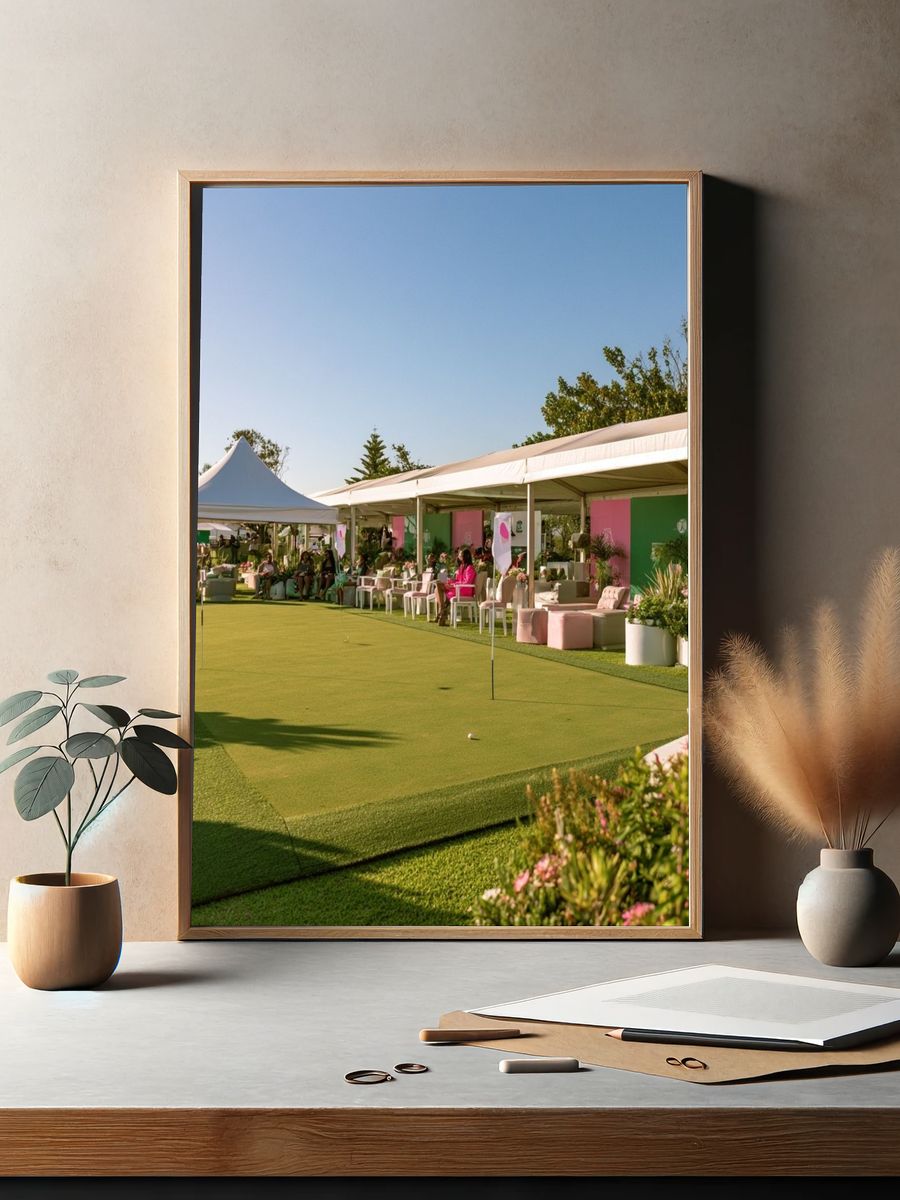 Garden Golf Event Photography Poster. — room view 2