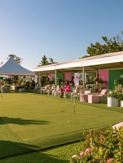 Garden Golf Event Photography Poster.