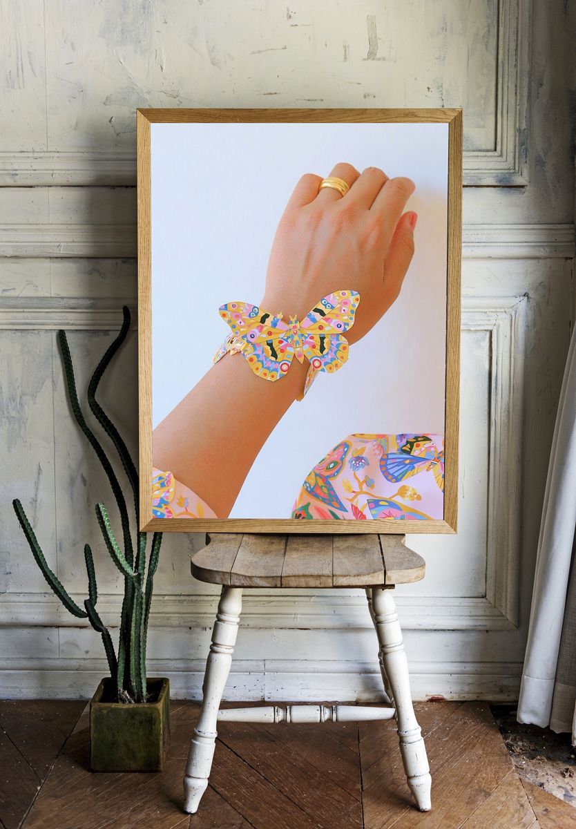 Butterfly Bracelet Fashion Poster. room preview