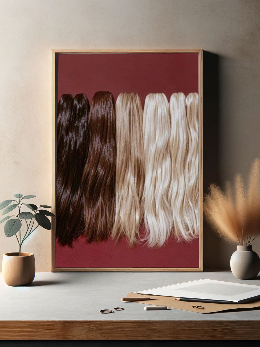 Hair Color Study Photography Print. — room view 2
