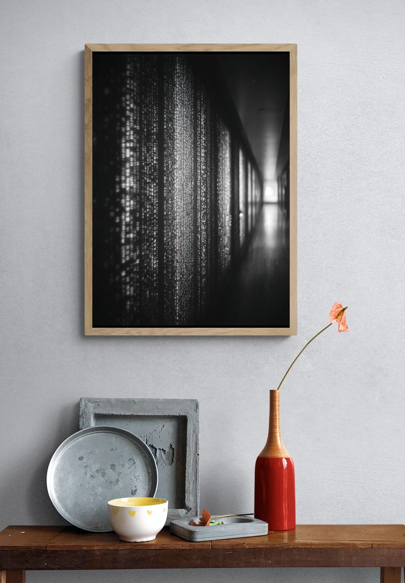 Monochrome Light Corridor Print. — room view 3