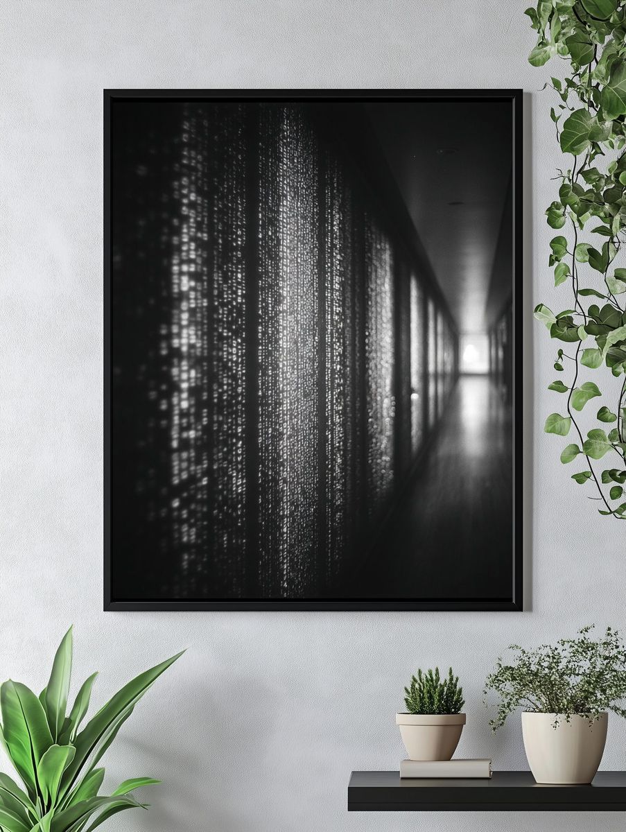 Monochrome Light Corridor Print. — room view 4