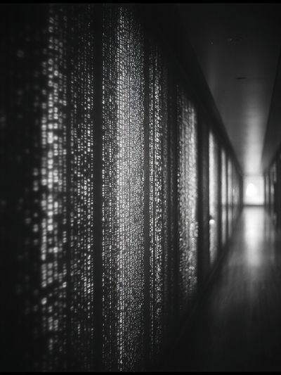 Monochrome Light Corridor Print. poster print