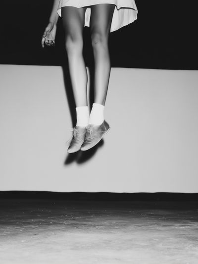Ballet Legs Black-White Poster.