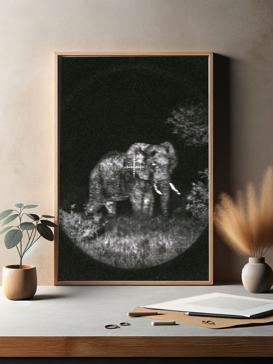 Ultrasound Baby Portrait Print. — room view 2