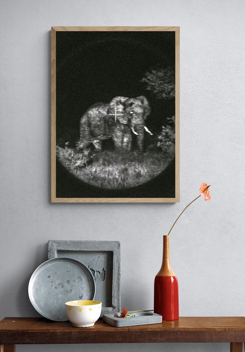 Ultrasound Baby Portrait Print. — room view 3