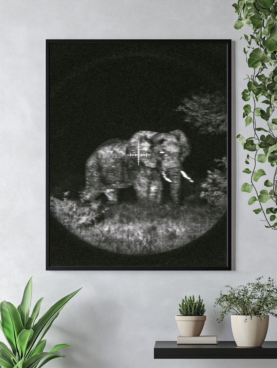 Ultrasound Baby Portrait Print. — room view 4