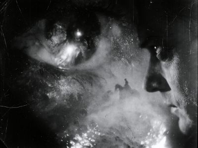 Dreamy Monochrome Face Poster. poster
