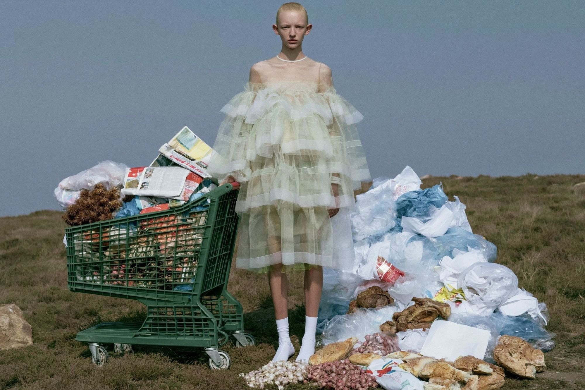 Surreal Fashion Waste Photography Poster. poster — photography art