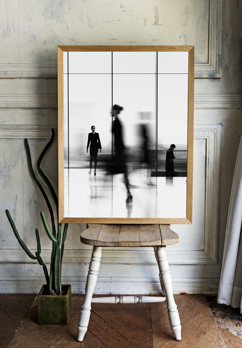 Blurred Fashion Runway Photography Poster. room preview