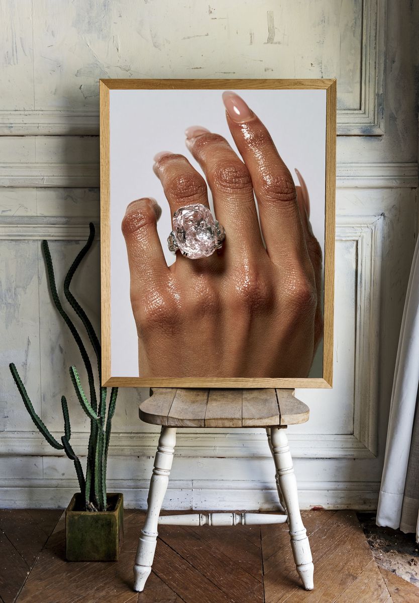 Diamond Ring Fashion Photography Poster. room preview