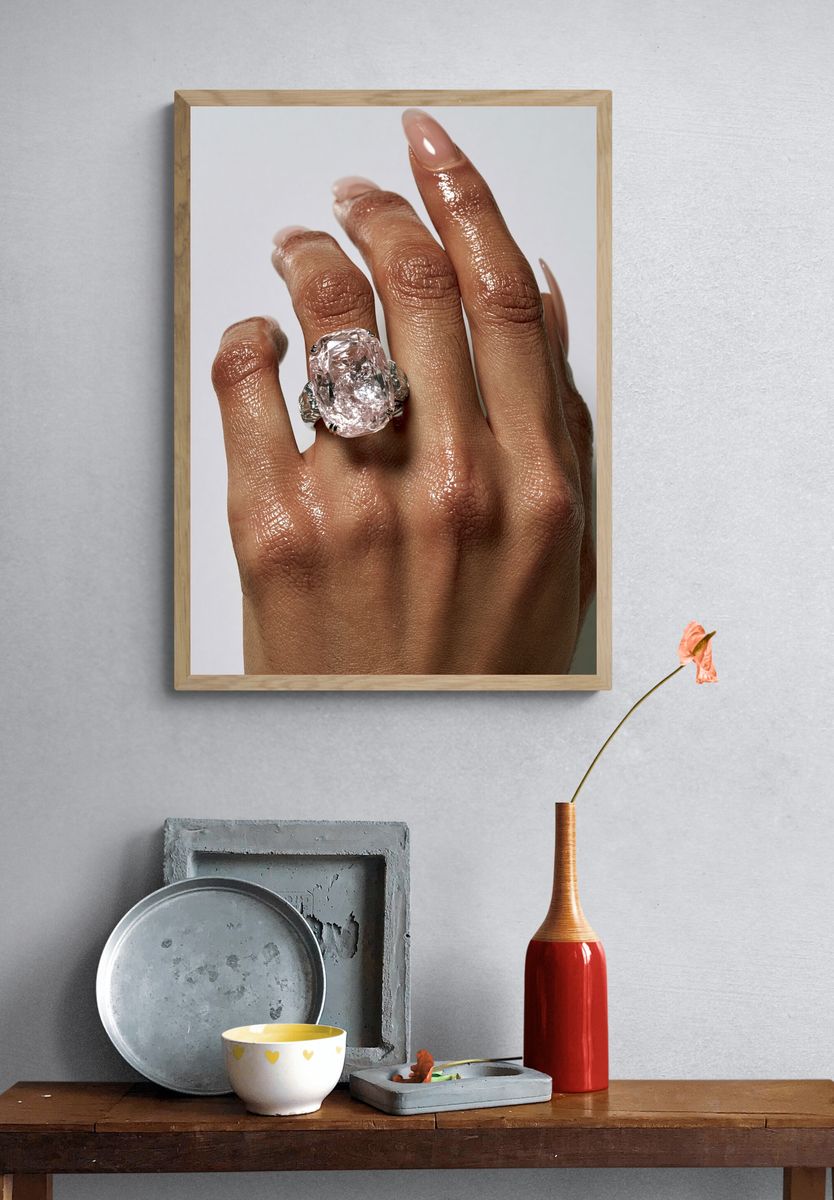 Diamond Ring Fashion Photography Poster. — room view 3