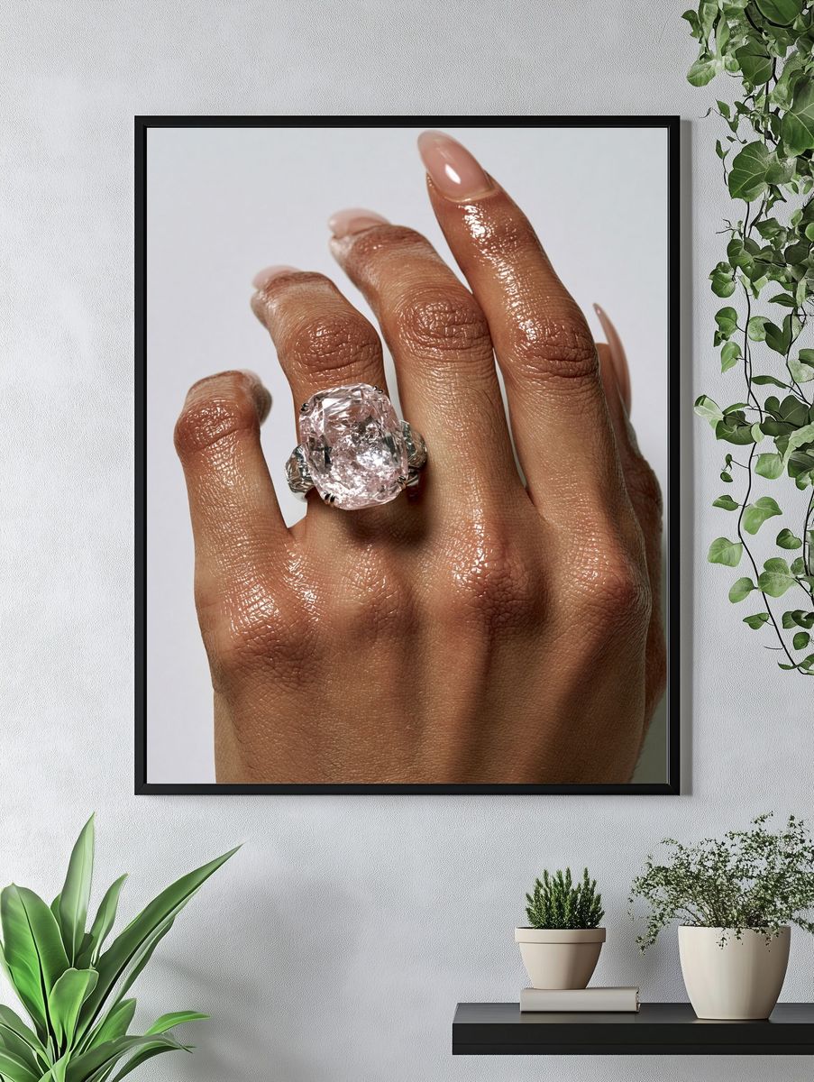 Diamond Ring Fashion Photography Poster. — room view 4