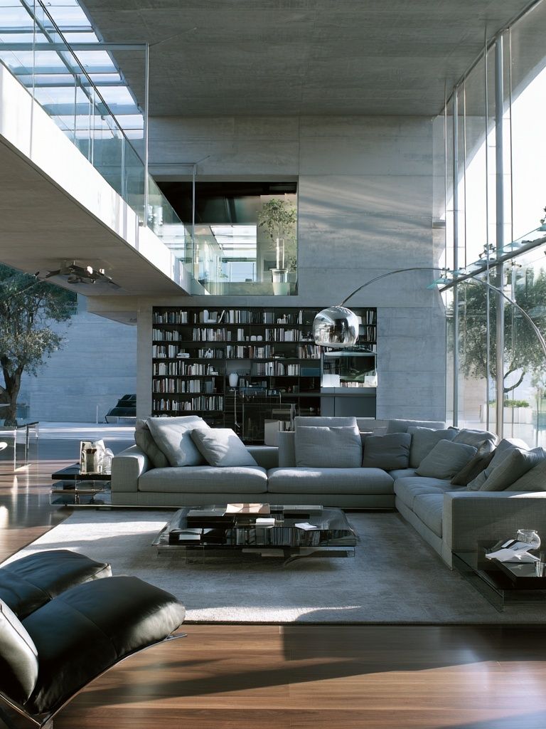 Modern Glass Interior Photography Poster. poster — photography art