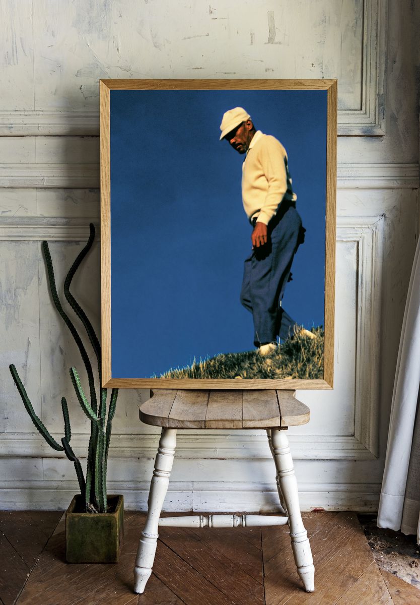 Solitary Golfer Photography Poster. room preview