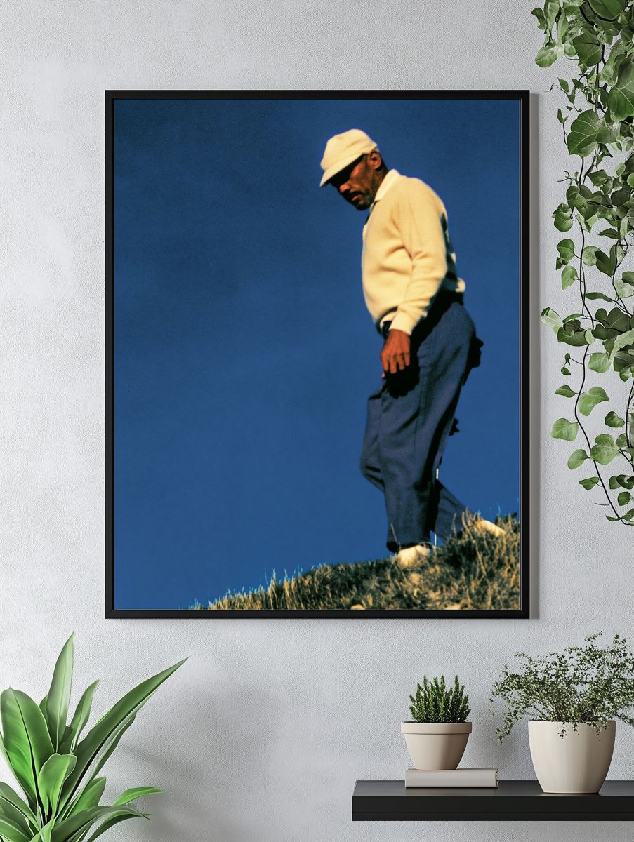 Solitary Golfer Photography Poster. — room view 4